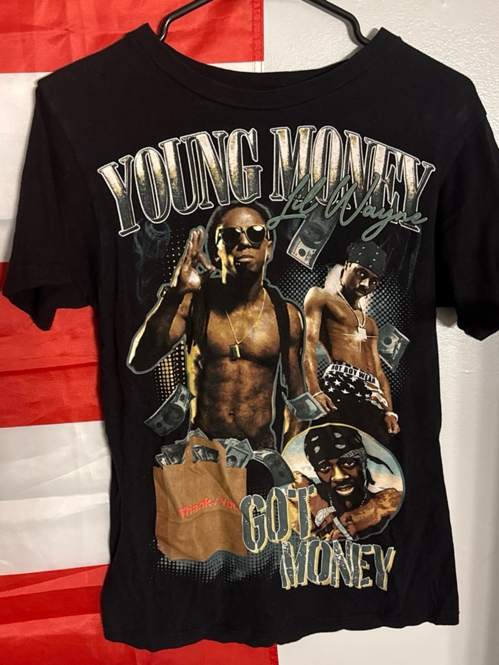 Young Money 'Got Money' Black Graphic Tee